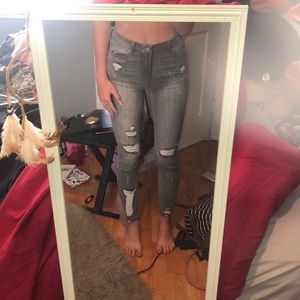 Grey skinny jeans